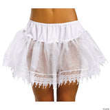 White Teardrop Lace Petticoat Skirt – Halloween Costume Dress Up