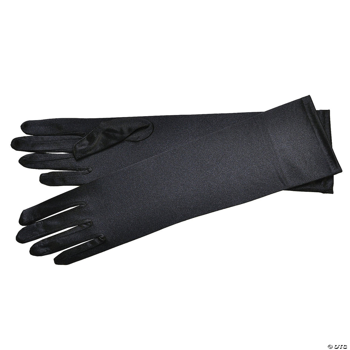 White Satin Gloves Long Costume Accessory – Halloween Formal Wear