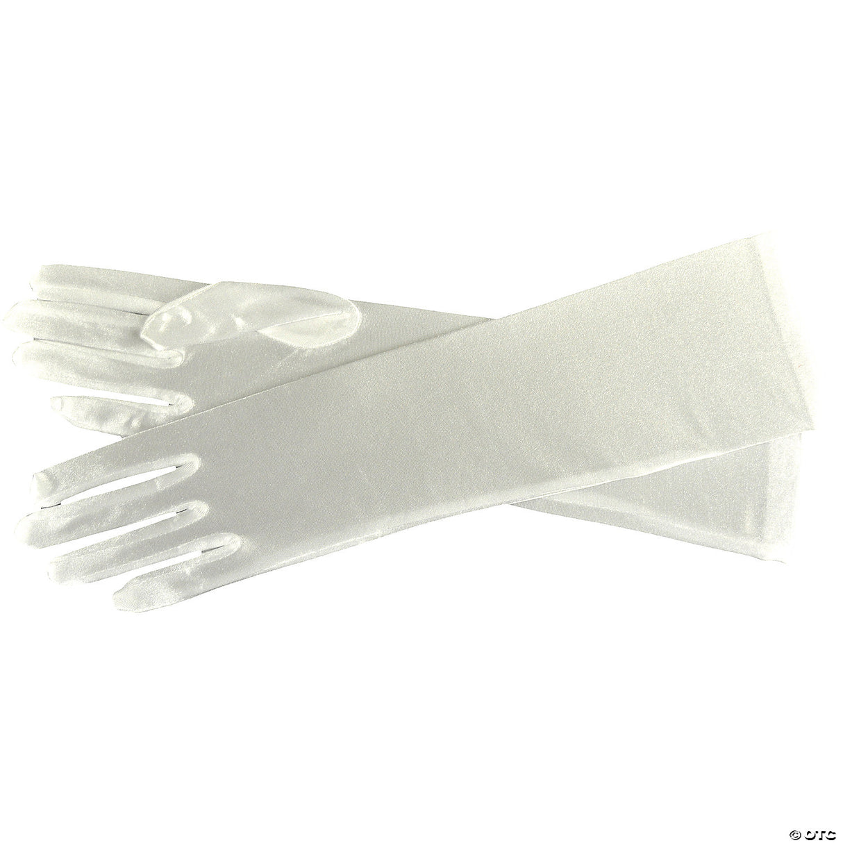 SATIN GLOVES-WHITE