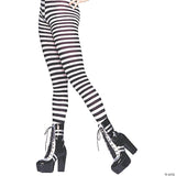 Black & White Striped Plus Size Tights – Halloween Costume Hosiery