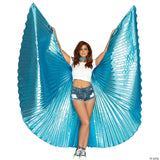 Adult Metallic Gold Pleated Wings – Halloween Fairy Costume Accessory