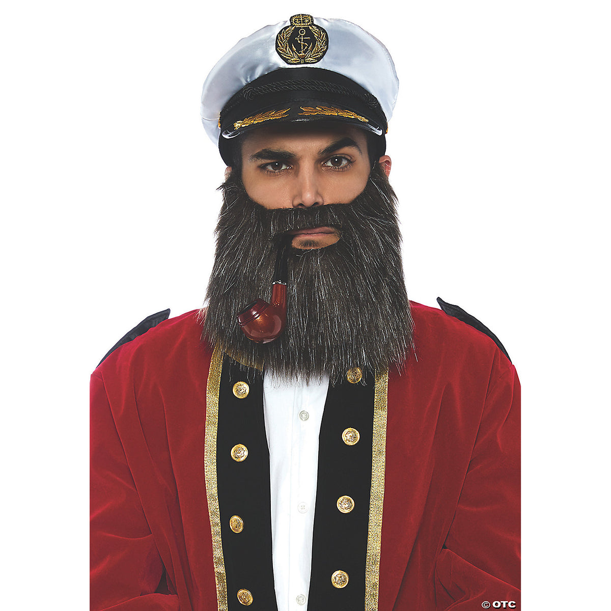 Captain Props Adults Captain Kit - Nautical Sailor Halloween Costume Accessory Prop ...