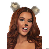 ADULT FURRY ANIMAL EAR CLIPS-GRAY