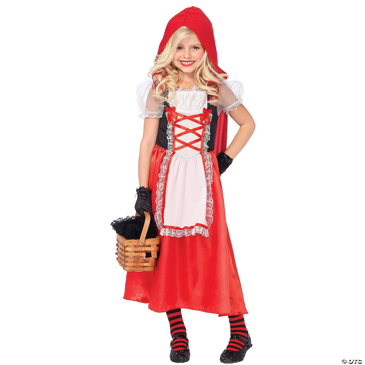 GIRL'S RED RIDING HOOD-SM - Halloween Costume Dress Up Party Outfit