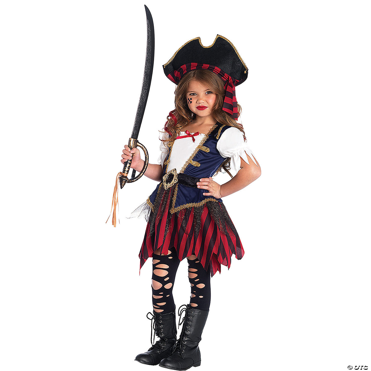 GIRL'S PIRATE CARIBBEAN COSTUME