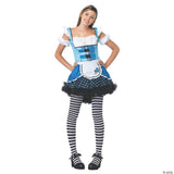 Teen Girl's Mushroom Alice Costume Small Medium 10-12 - Halloween Costume Dress
