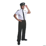 Adult Pilot Costume Medium – Airline Aviator Halloween Cosplay Uniform Outfit