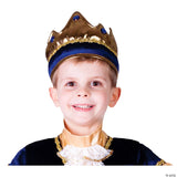 Kids Gold & Blue Crown Royal Costume Accessory – Halloween Party Tiara