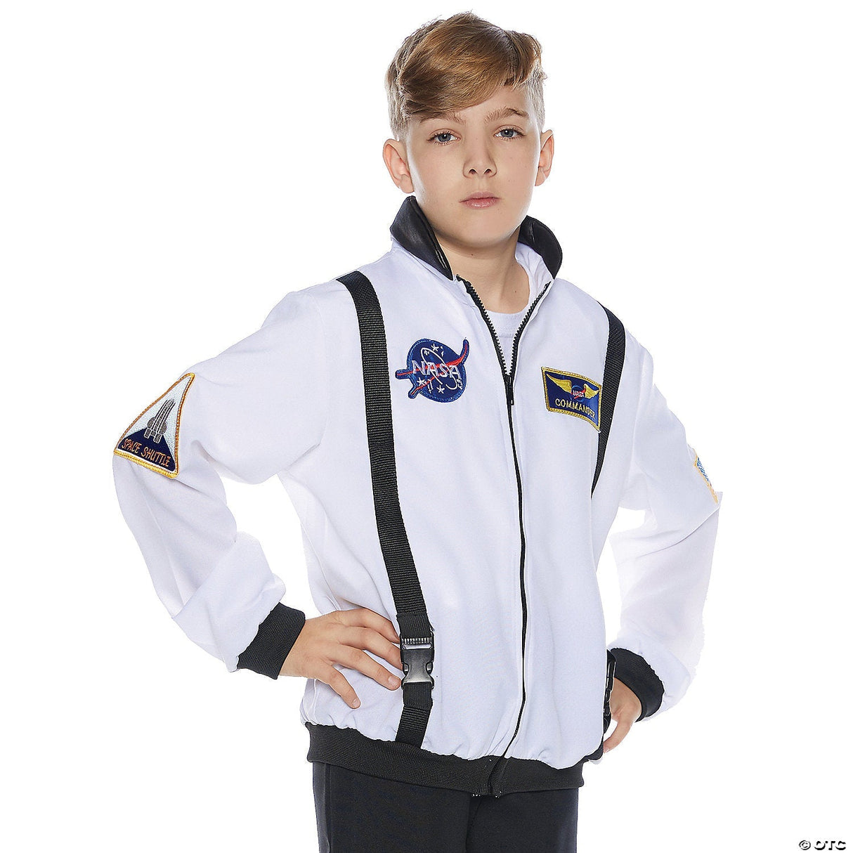 Astro Jacket Child White Size Small 4 – Kids Space Costume Coat Halloween