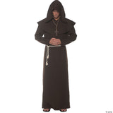 Adult Monk Robe Black Costume – XXL – Medieval Religious Halloween Outfit