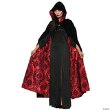 WM DELUXE VELVET CAPE RED BLACK