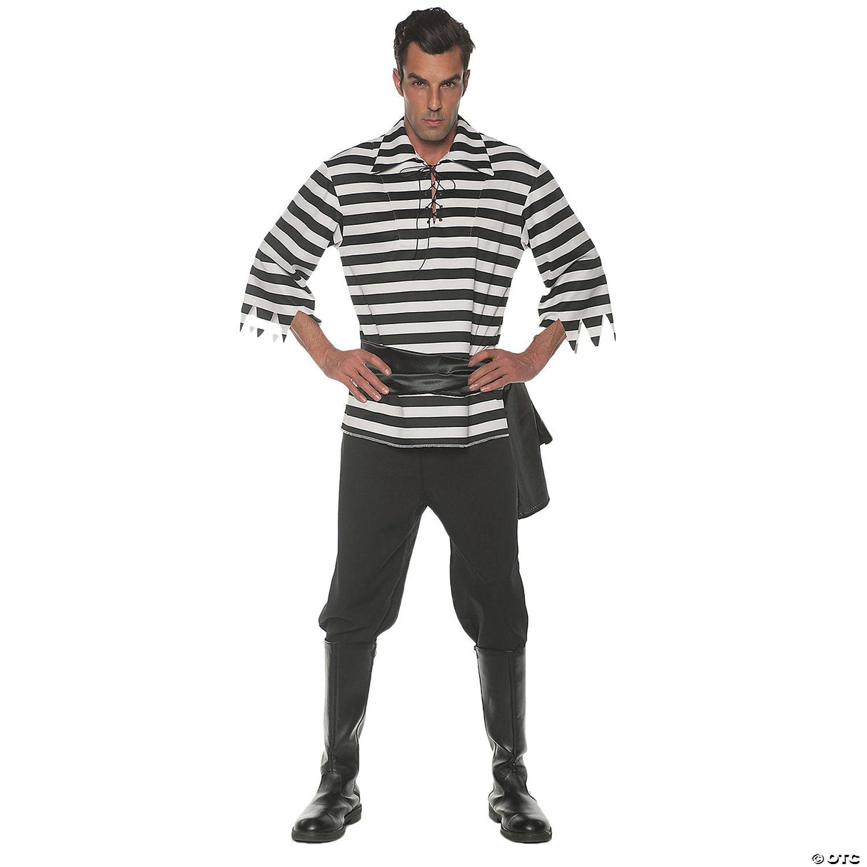 ADULT BLACK AND RED PIRATE SET