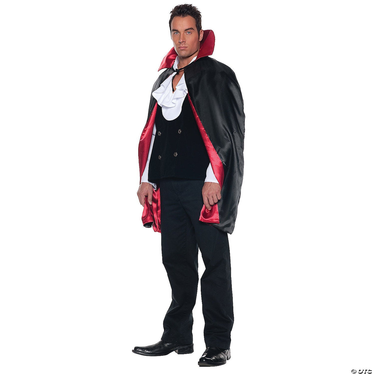 Adults Cape Black Costume Cloak – Halloween Dress Up Accessory