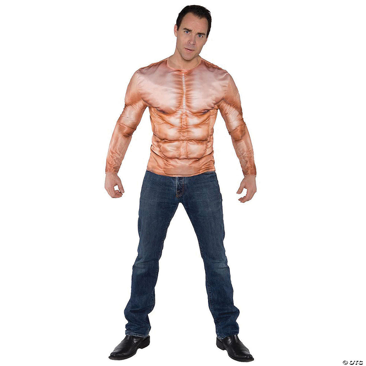 Men's Photo Real Shirt Muscle Padded Costume