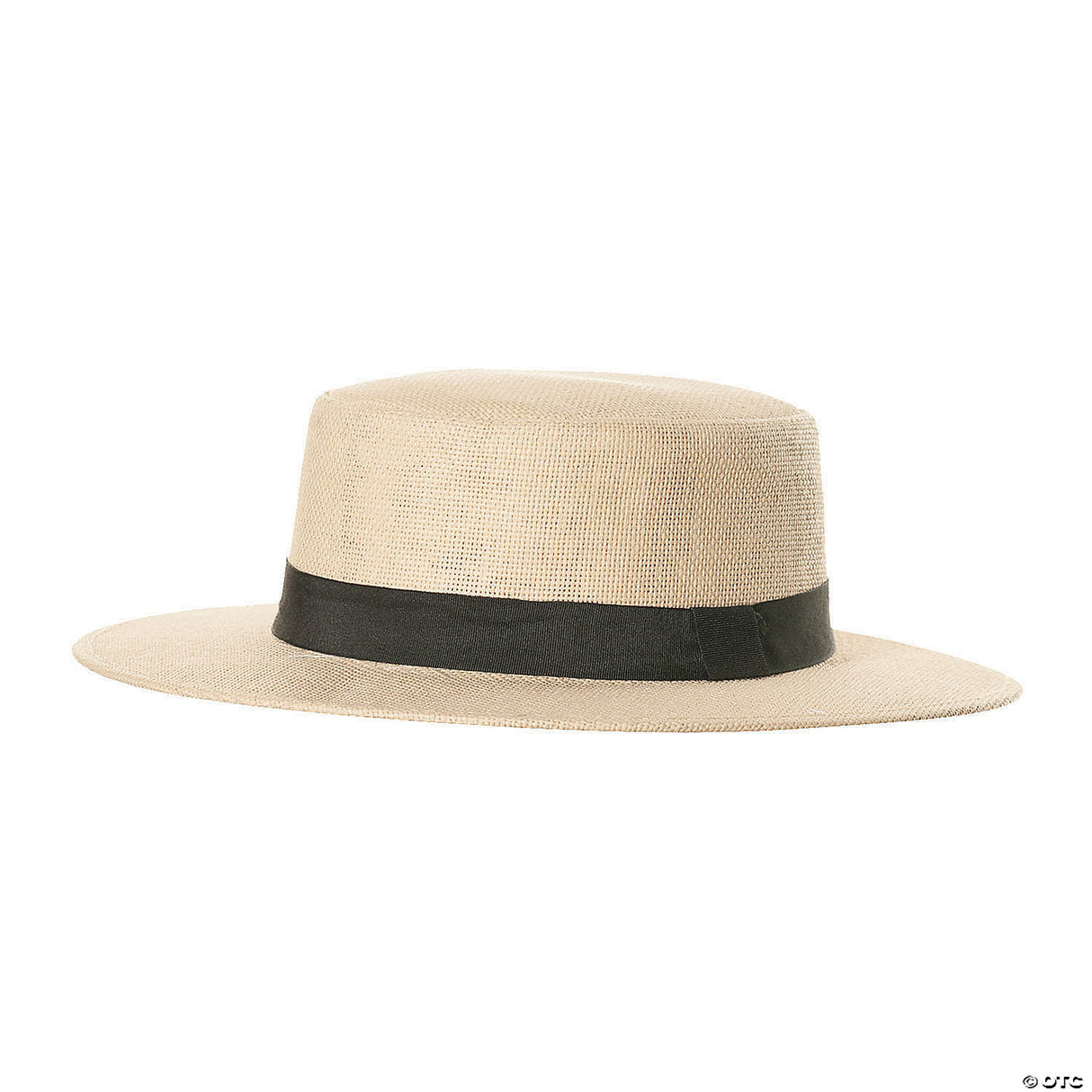 Adults Straw Cowboy Hat With Black Hatband