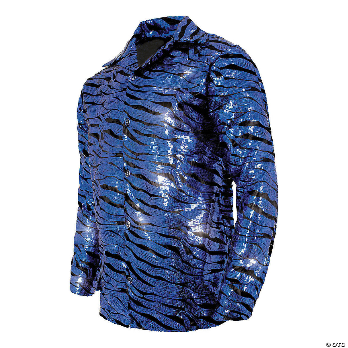 TIGER SHIRT BLUE SEQUIN AD XXL