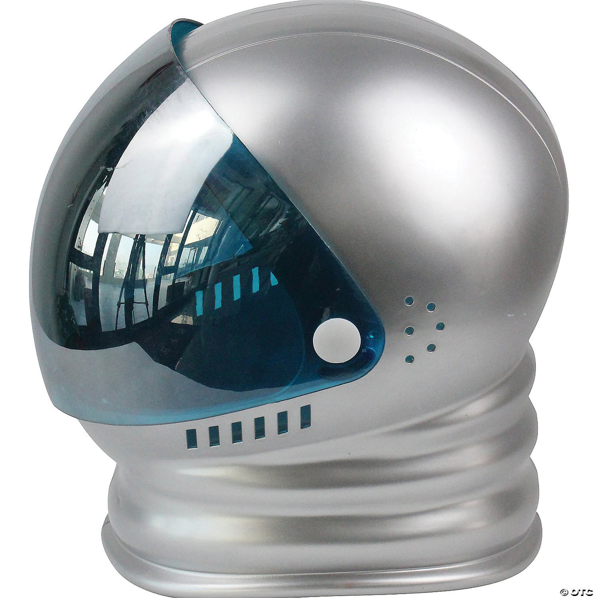 Adults Silver Space Helmet With Reflective Visor Os