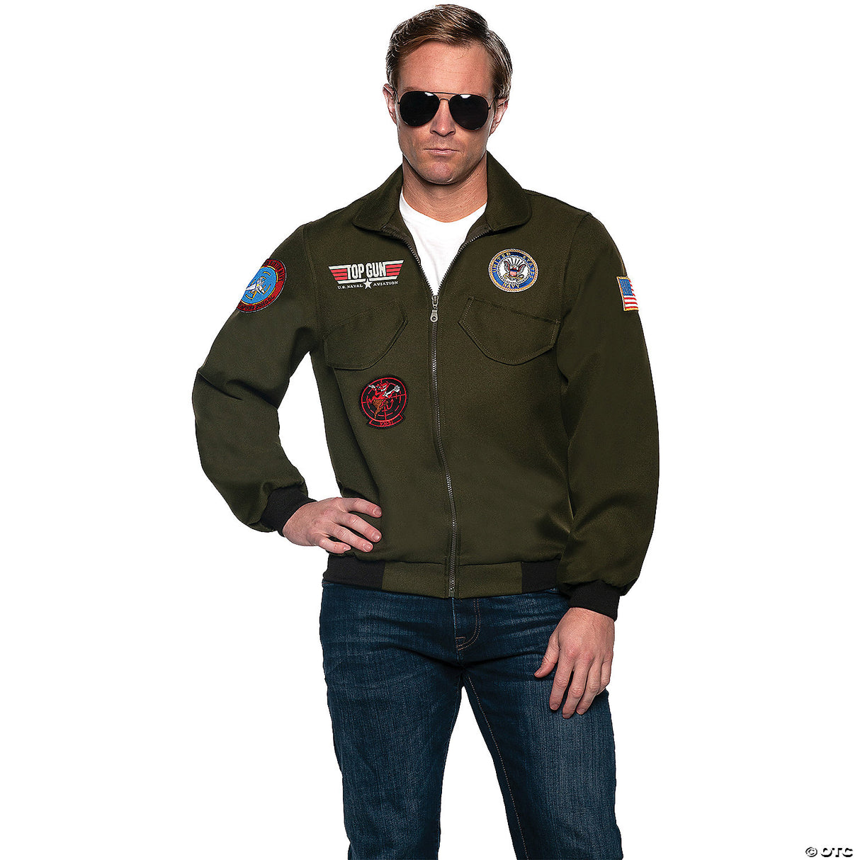 ADLT NAVY TOPGUN PILOT JACKET OS