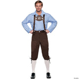 ADLT LEDERHOSEN DLX BROWN 2XL