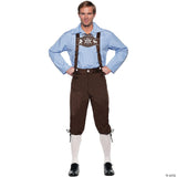 ADLT LEDERHOSEN DLX BROWN 2XL