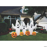 73" Blow Up Inflatable Ghosts With Pumpkins Outdoor Halloween Yard Decoration