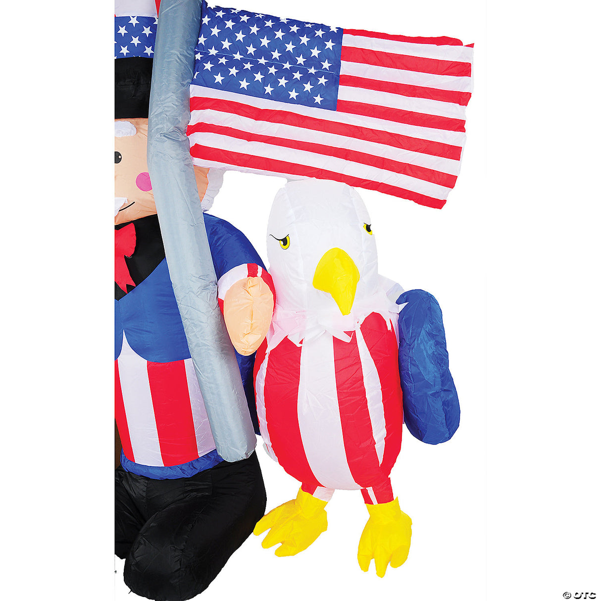 6' Inflatable Uncle Sam With Eagle Outdoor Yard Decoration